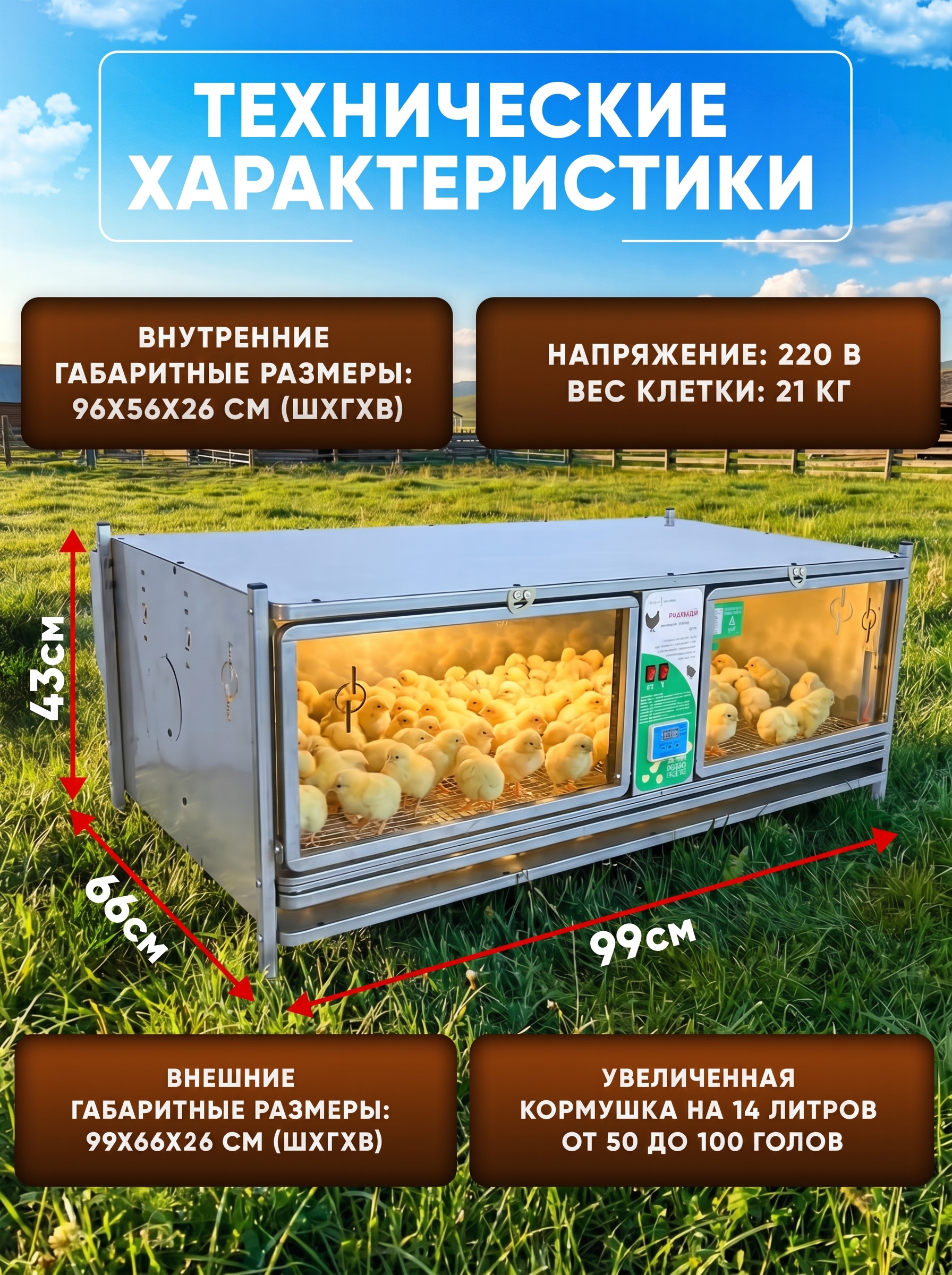 Рамный цифровой брудер 0715 Стандарт. Фото 10 Рамный цифровой брудер 0715 Стандарт. Фото 10