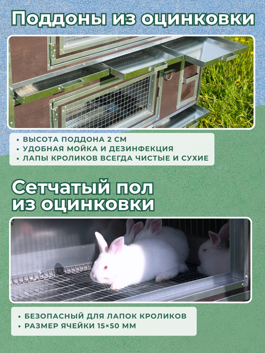 Утепленный отапливаемый крольчатник "Бестселлер" М-13. Фото 4