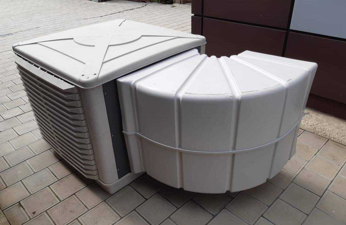 Охладитель-увлажнитель 380V Подача воздуха нижняя. Фото 2