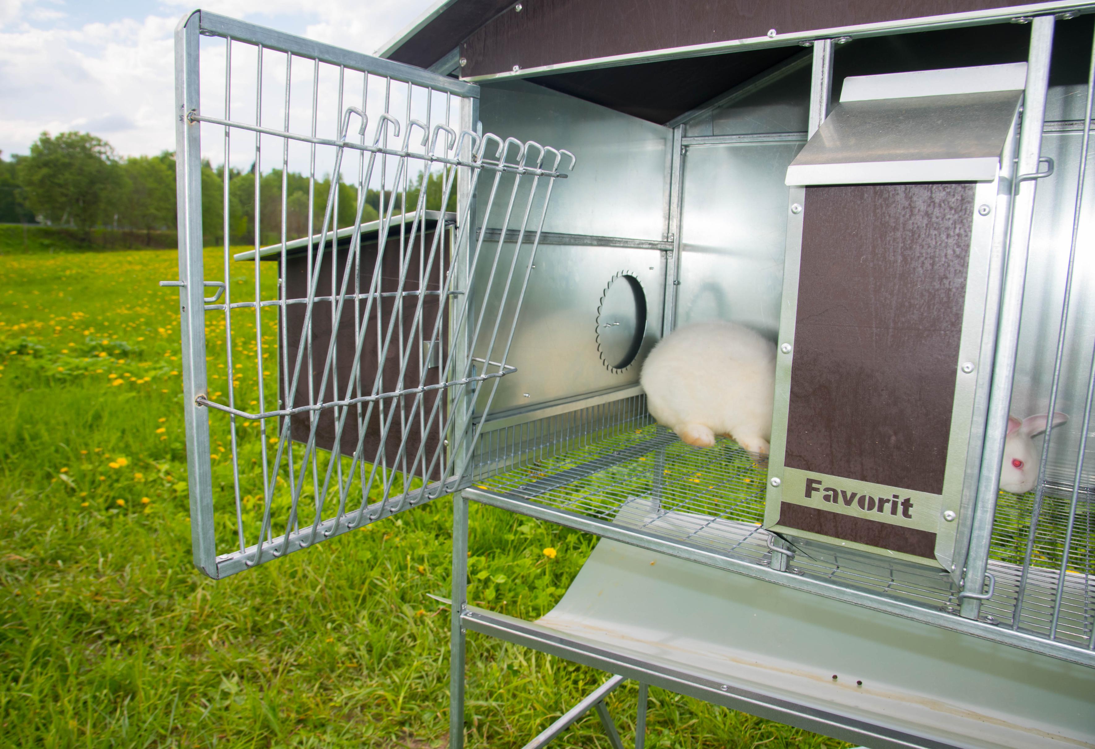 Уличный домик для кроликов "Фаворит" КР2-М-М. Фото 12