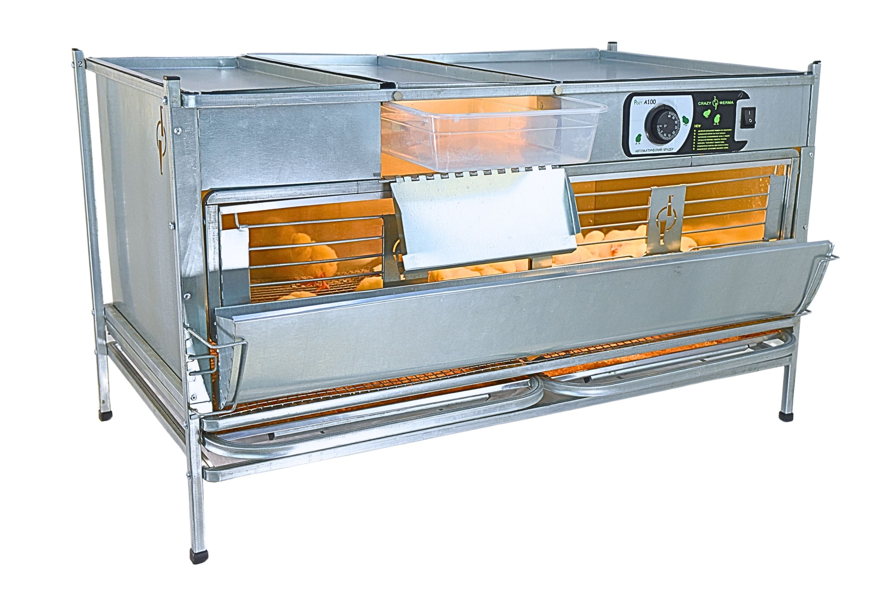 Брудер для цыплят автоматический "Рост А100.4". Фото 12