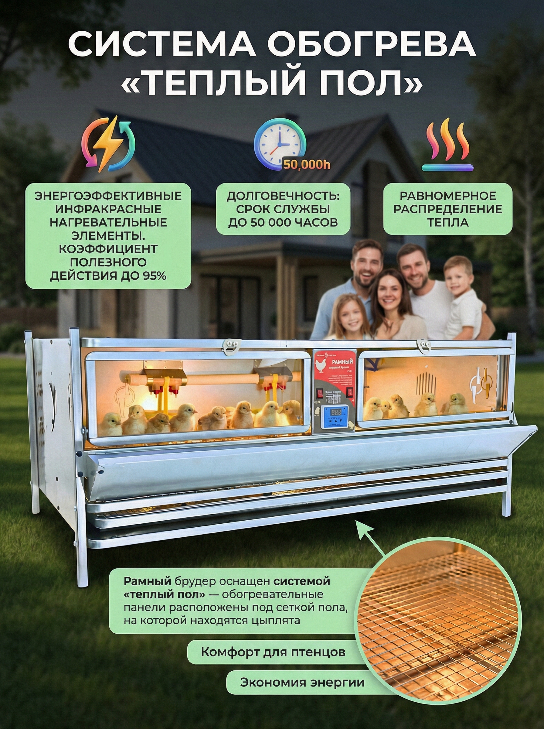 Рамный цифровой брудер 0711 Премиум. Фото 24