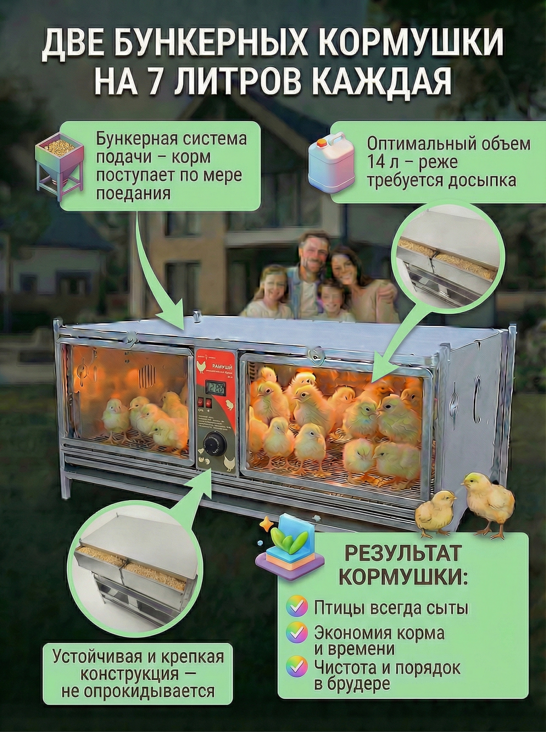 Рамный автоматический брудер 0714 Премиум. Фото 27