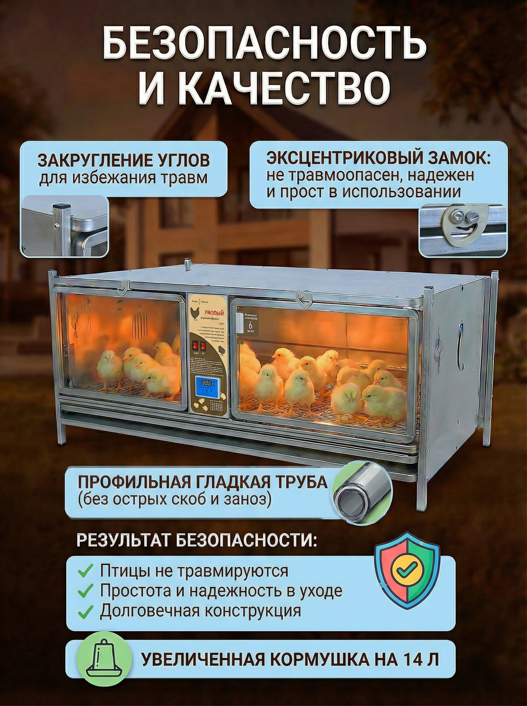 Рамный цифровой брудер 0716 Престиж. Фото 4