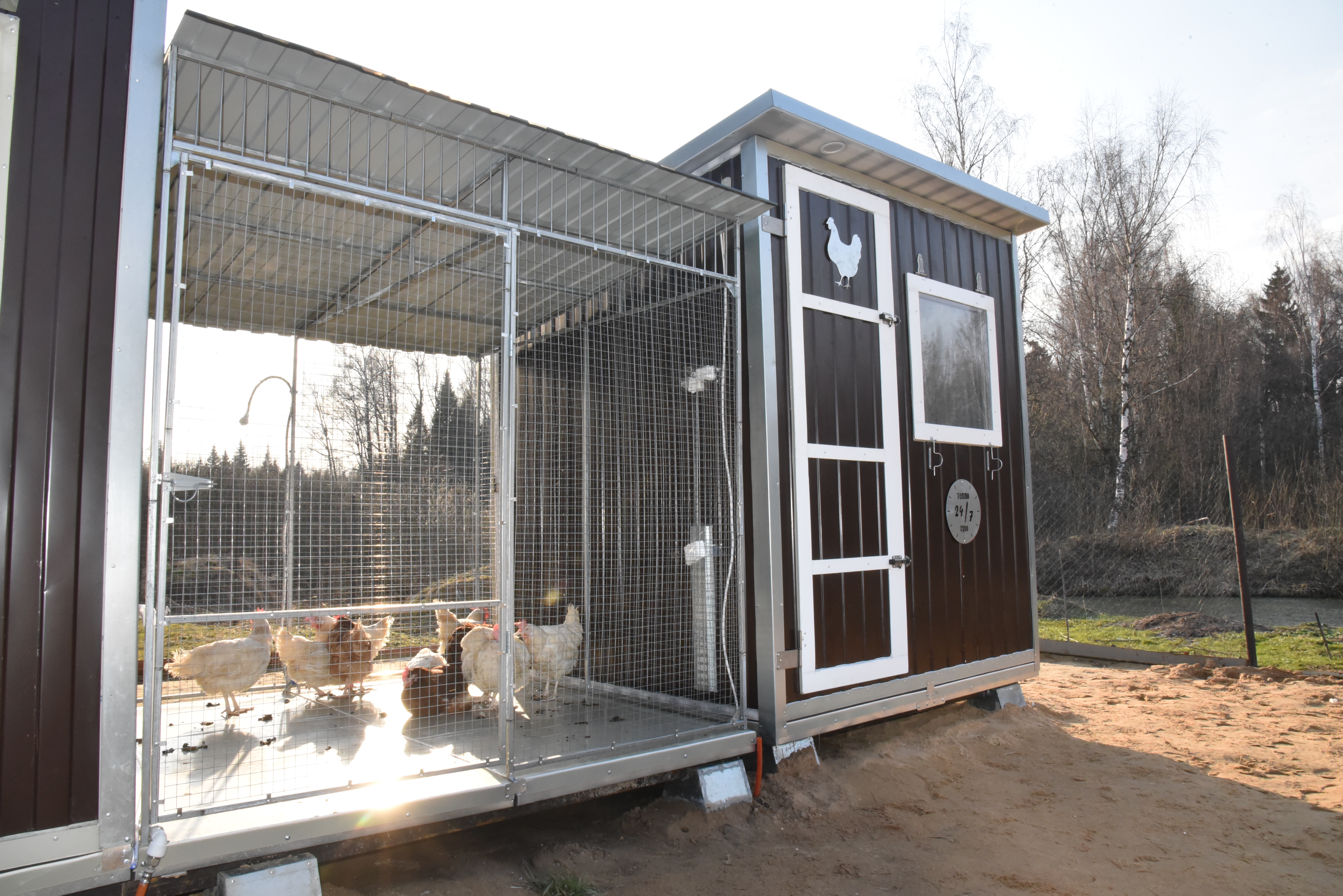 Выгул "Разгуляй" приставной с крышей 1-2-КП. Фото 11