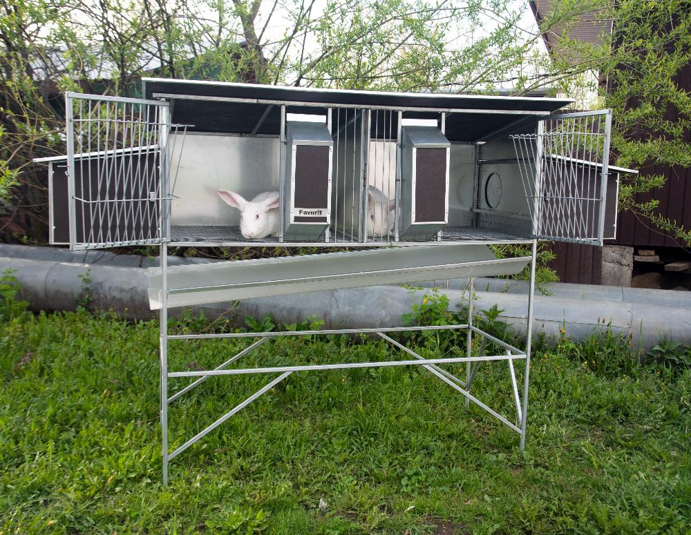 Уличный домик для кроликов "Фаворит" КР1-М-М. Фото 3