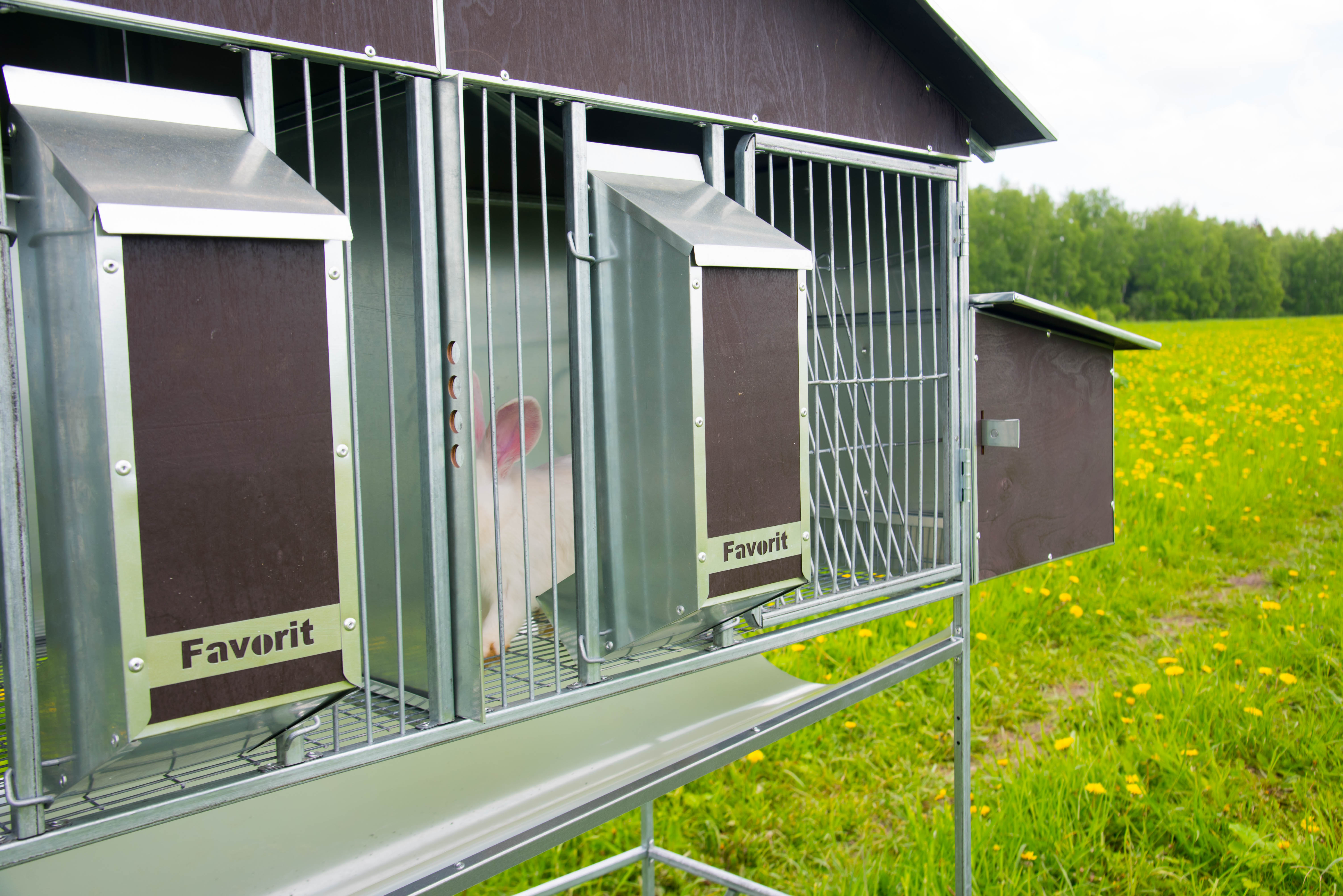 Уличный домик для кроликов "Фаворит" КР2-М-М. Фото 4