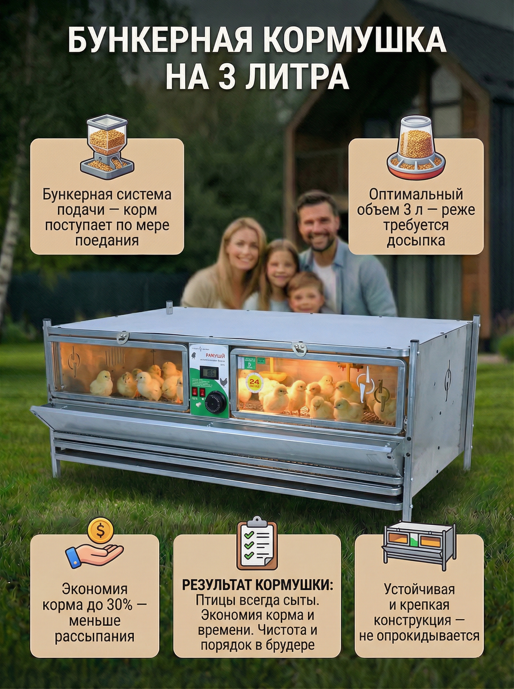 Рамный автоматический брудер 0706 Стандарт. Фото 8