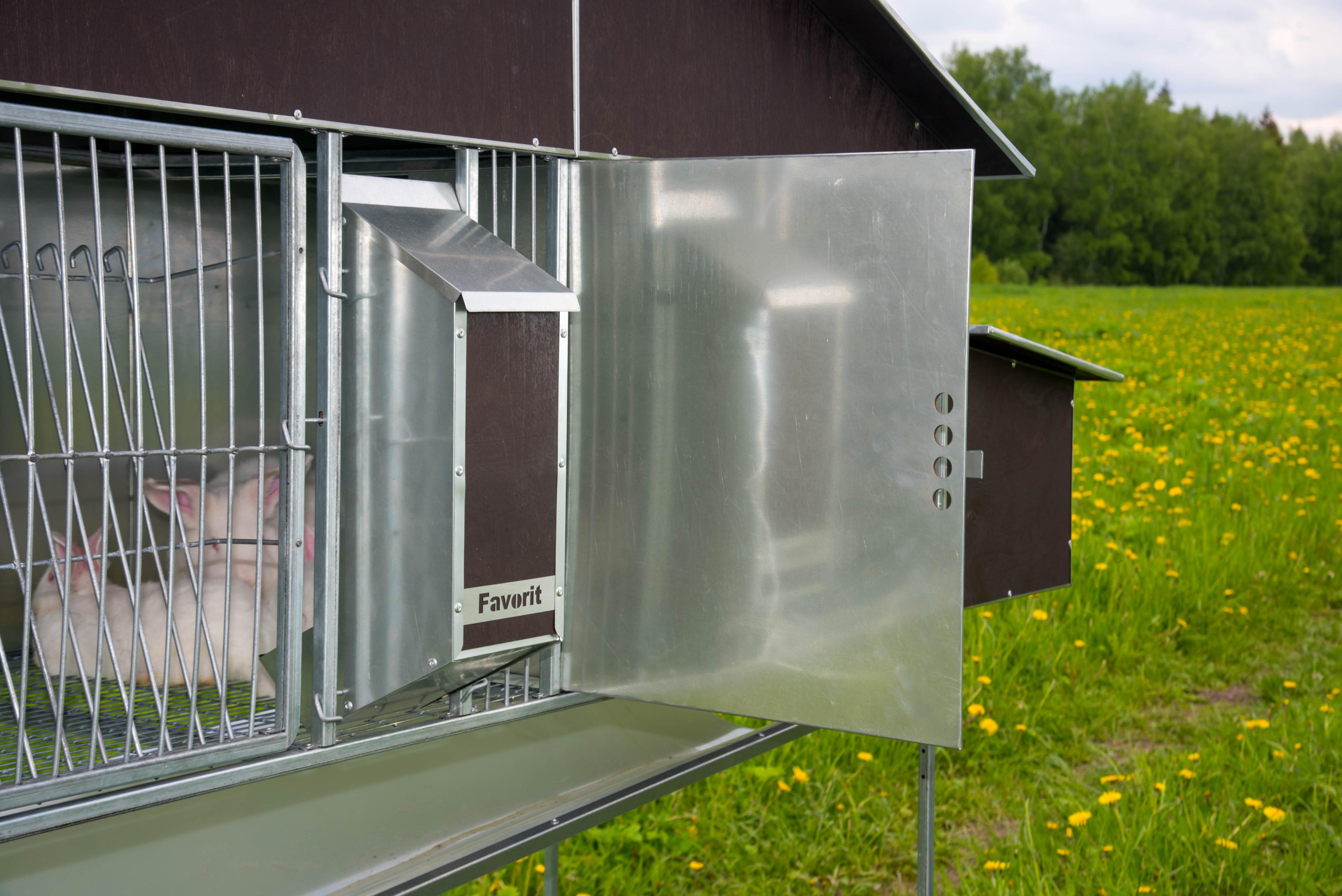 Уличный домик для кроликов "Фаворит" КР2-М-О. Фото 8