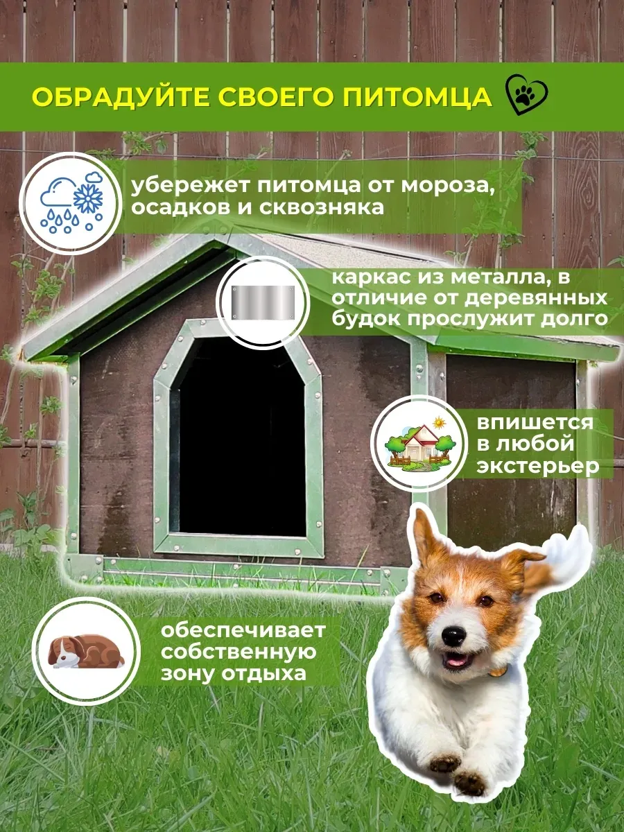 Будка для собак утепленная С. Фото 2