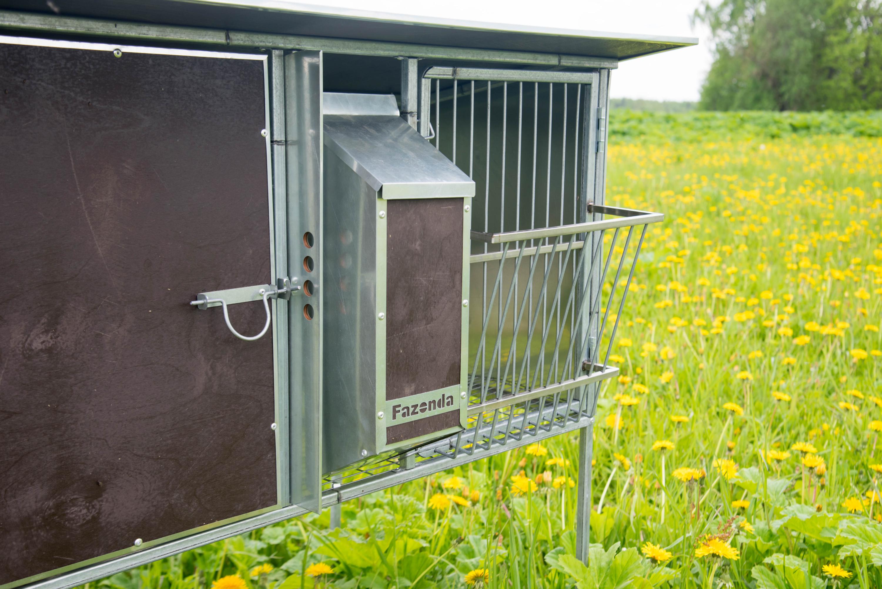 Уличный домик для кроликов "Фазенда" КМ-2. Фото 9