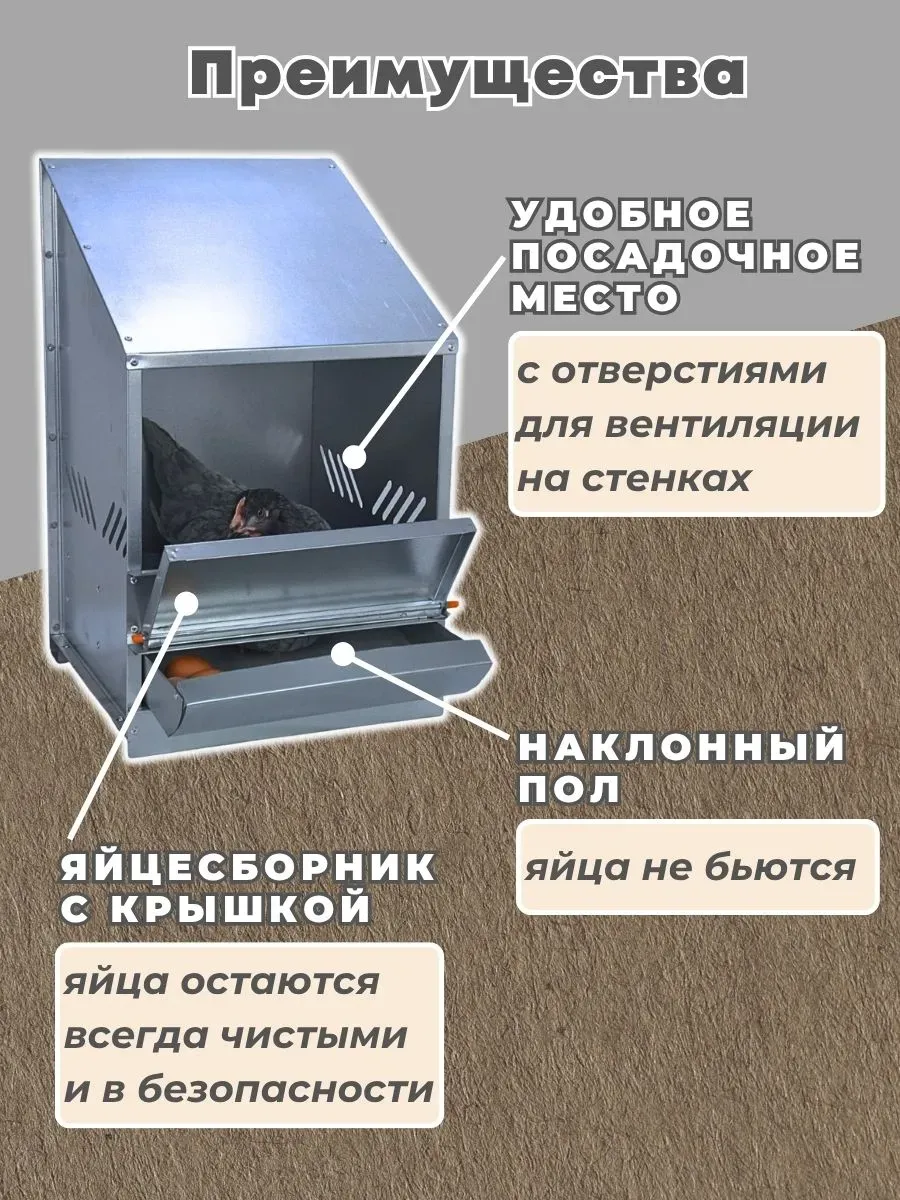 Гнездо для кур-несушек 2-1. Фото 3