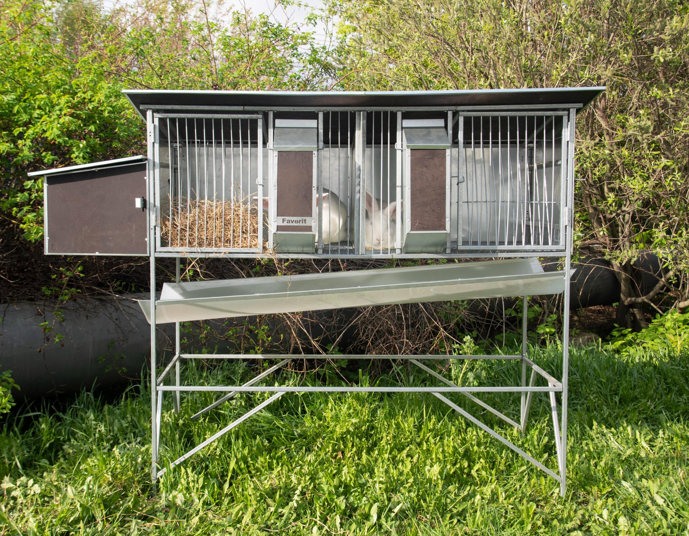Уличный домик для кроликов "Фаворит" КР1-М-О. Фото 1