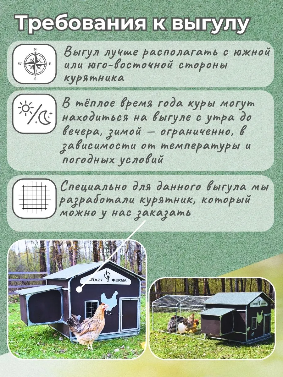 Выгул для курятника "Фаворит" на 8-10 кур. Фото 3