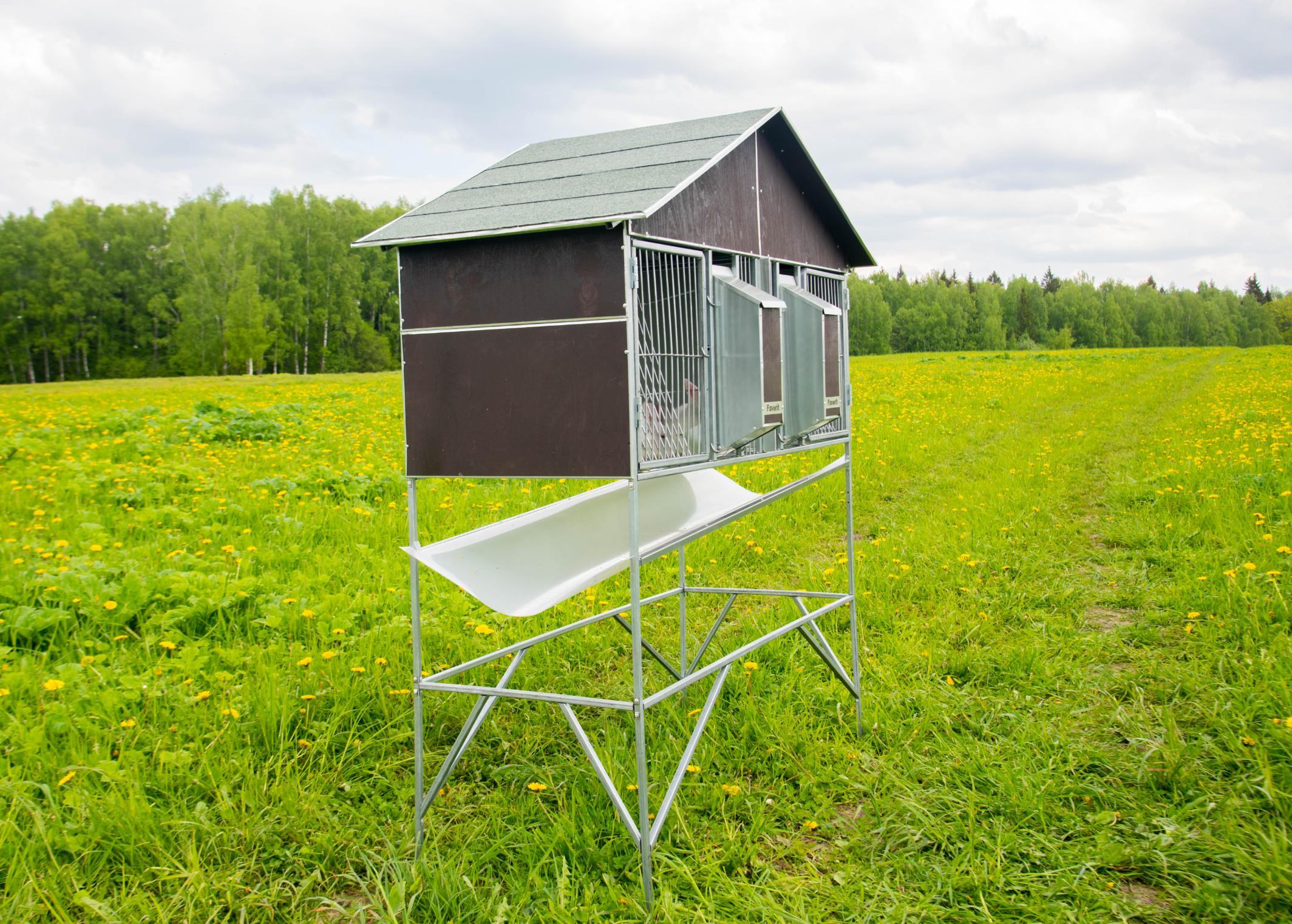 Уличный домик для кроликов "Фаворит" КР2-О-О. Фото 5