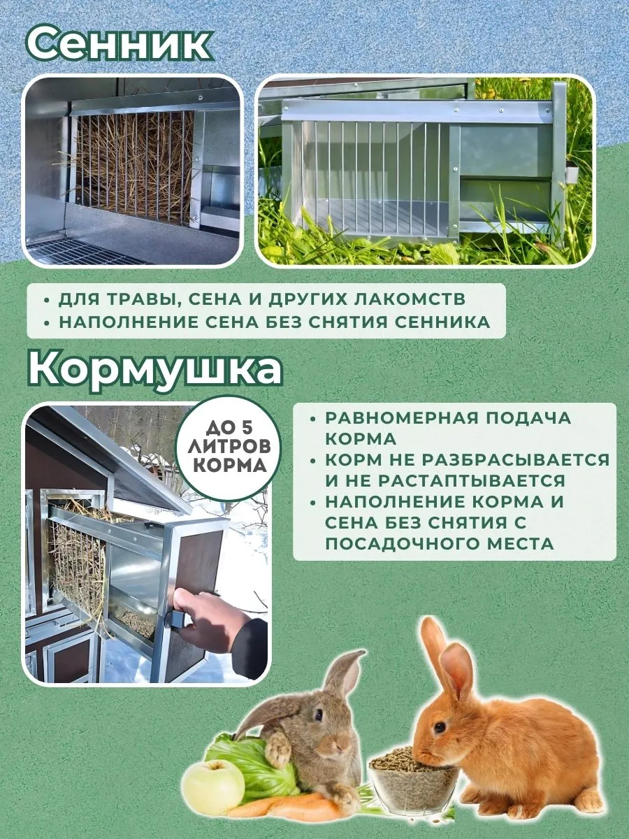 Утепленный отапливаемый крольчатник "Бестселлер" О-21. Фото 5