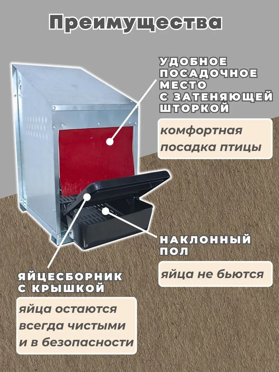 Гнездо для кур-несушек "Компакт" 3-1. Фото 3