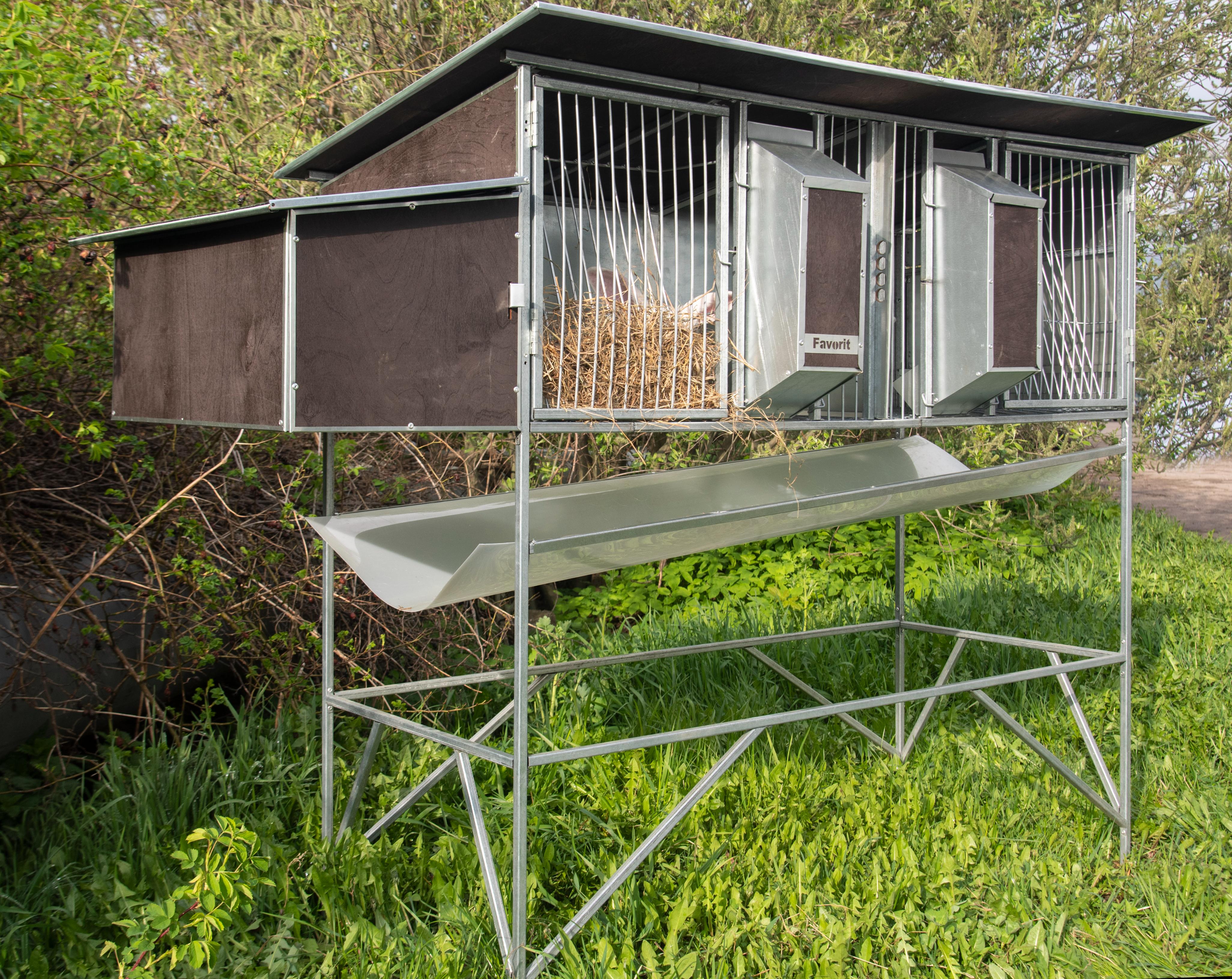 Уличный домик для кроликов "Фаворит" КР1-М-О. Фото 3