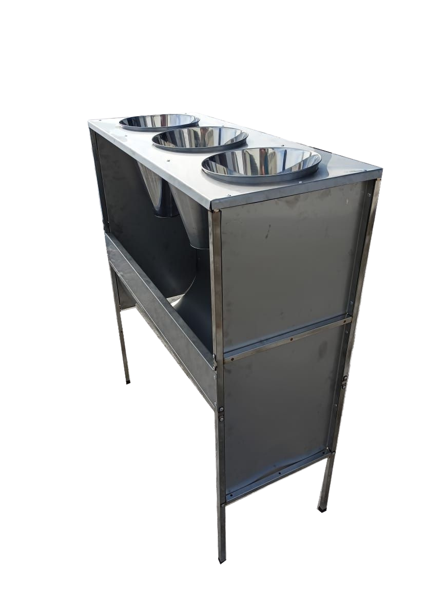 Стойка лоткового сбора для убоя 3-х позиционная . Фото 1