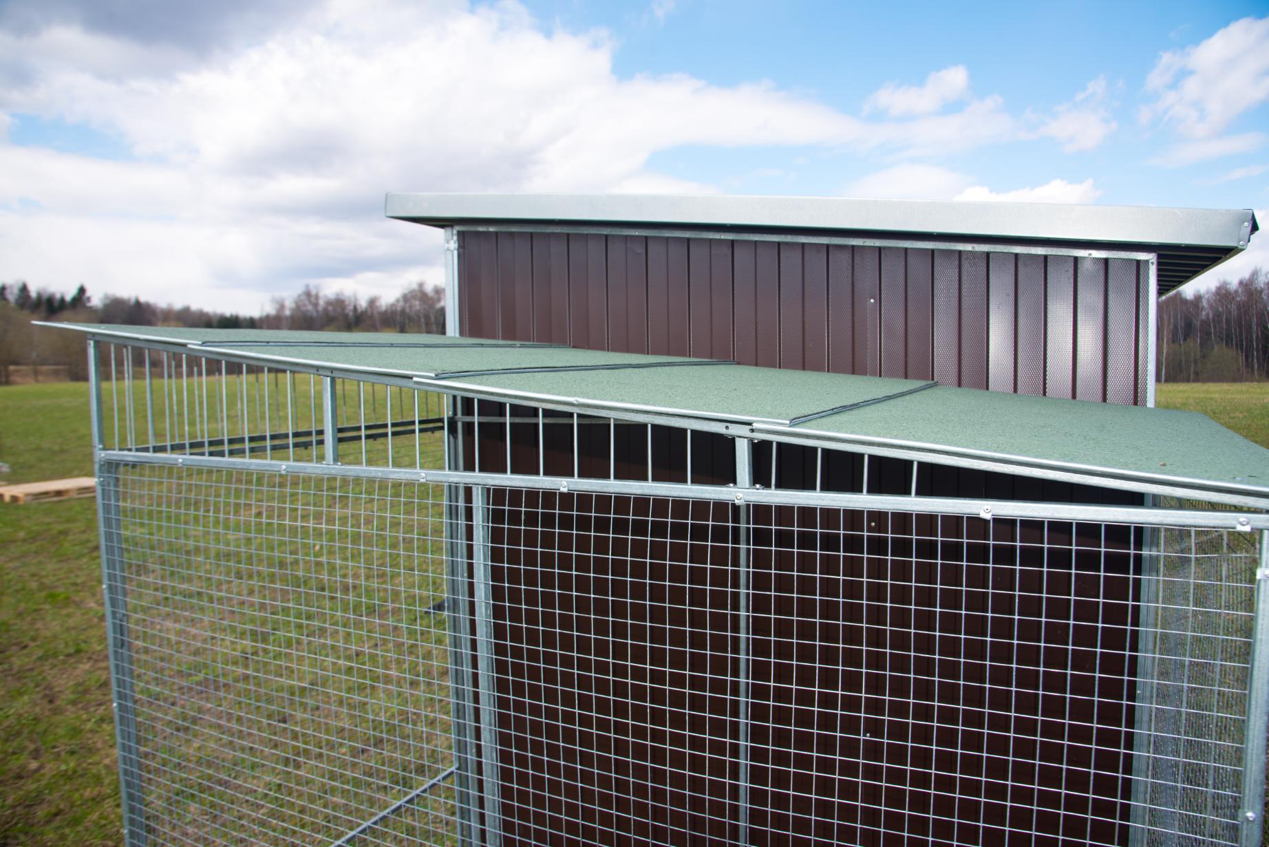 Выгул "Разгуляй" приставной с крышей 1-2-КП. Фото 4