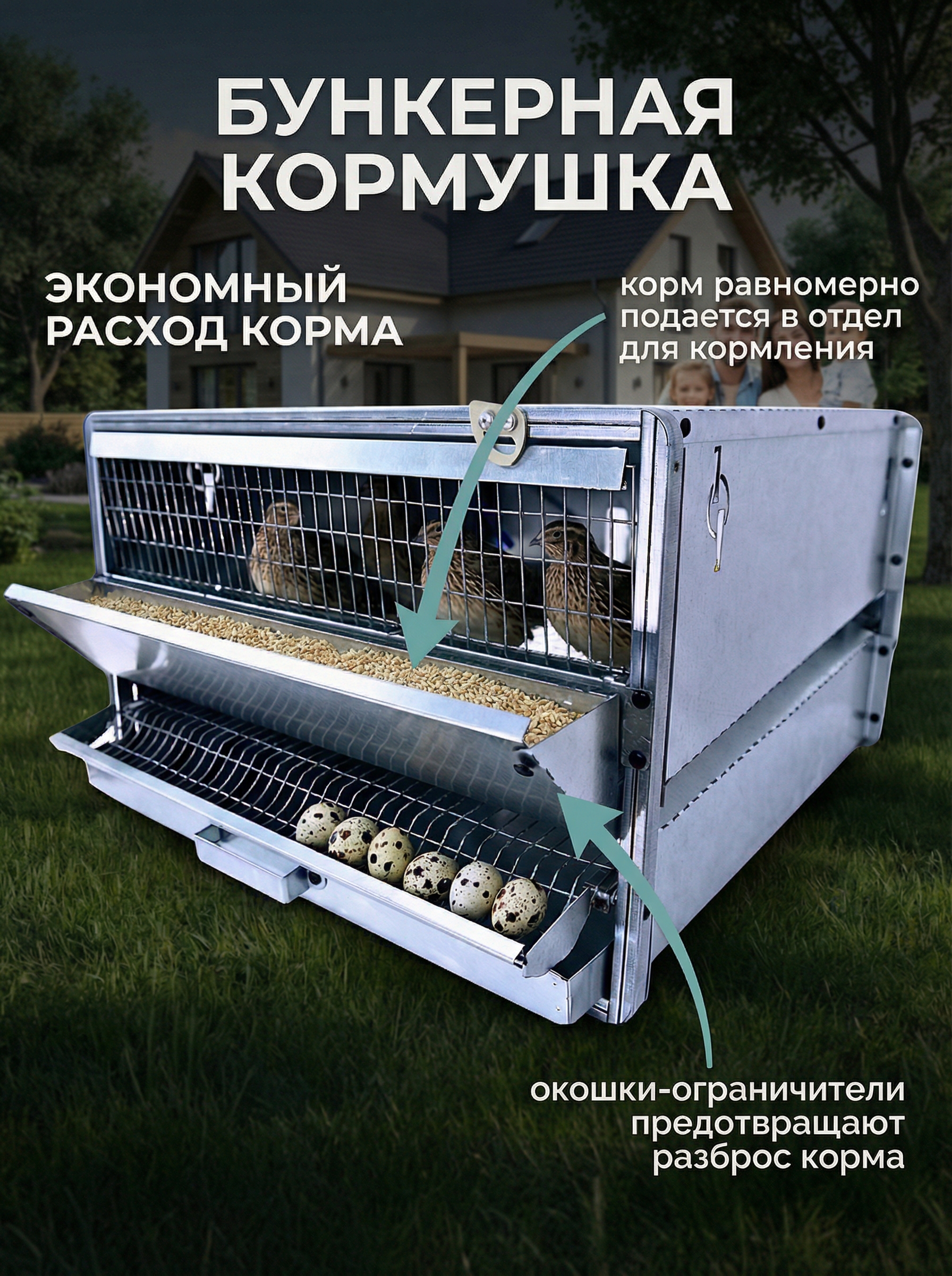 Рамная клетка для перепелов на 60 голов. Фото 4