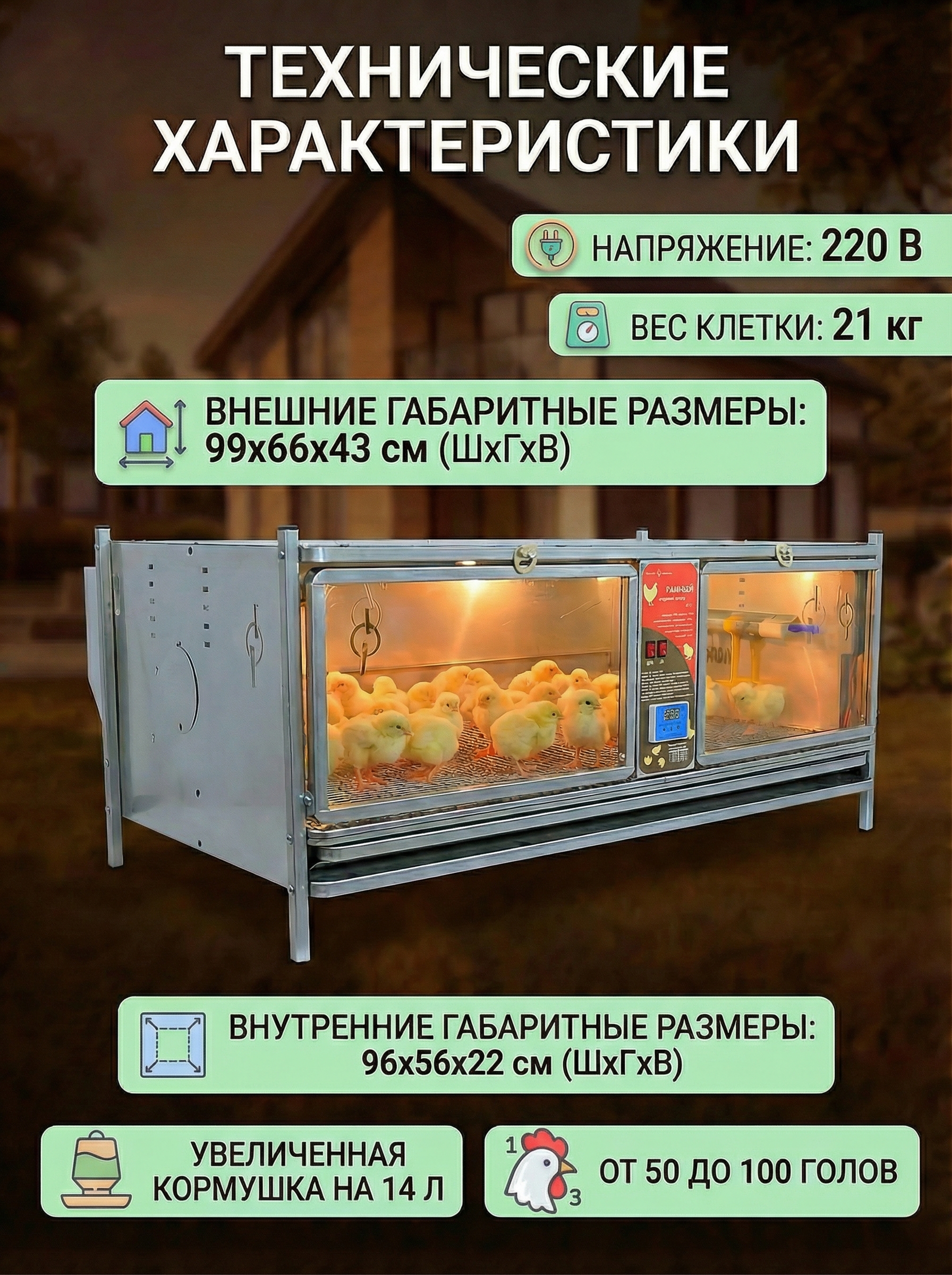 Рамный цифровой брудер 0717 Премиум. Фото 8