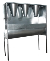 Стойка лоткового сбора для убоя 3-х позиционная 