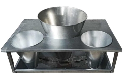 Универсальная панель к стойке для конусов с раковиной и ведром "Дватришесть" 2-M, 1-L (XL)