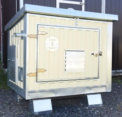 Шумопоглощающий утеплённый контейнер для генератора M T-Блок "Энерго" с вентилятором 1000 м3/ч Шумопоглощающий утеплённый контейнер для генератора M T-Блок "Энерго" с вентилятором 1000 м3/ч